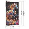 Colorful Horse-Full Round Diamond Painting 40*70CM (Big Size)