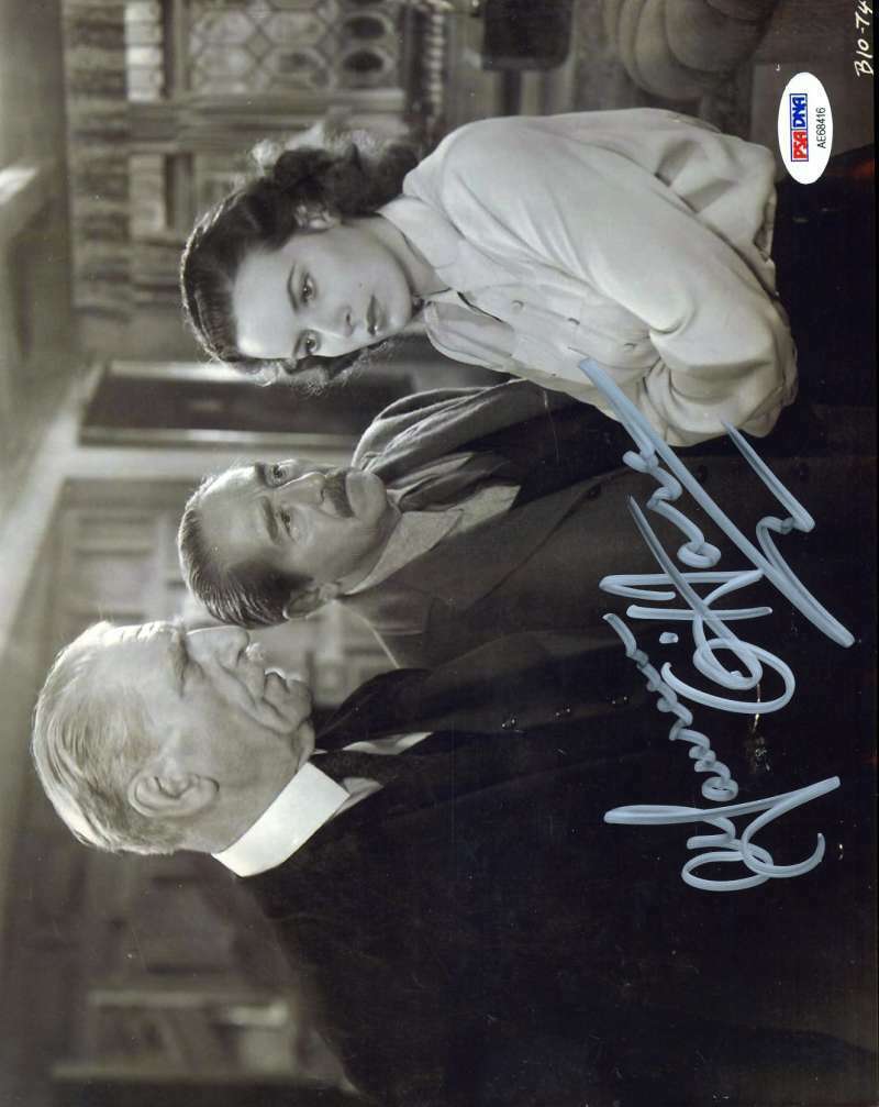 Maureen O`hara Psa Dna Coa Signed 8x10 Photo Poster painting Authentic Autograph