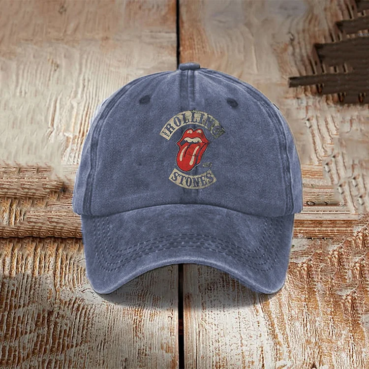 Retro Rock Tongue Print Hat