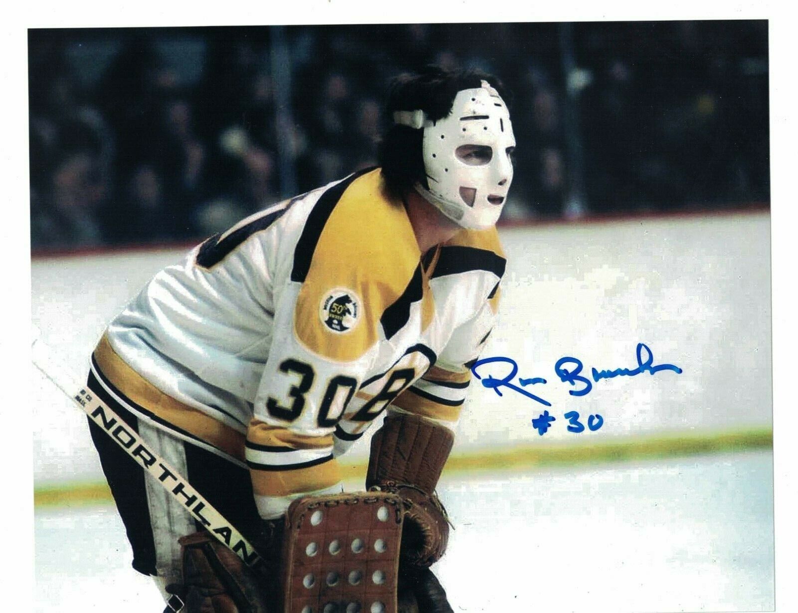 Ross Brooks Boston Bruins Signed 8 x 10