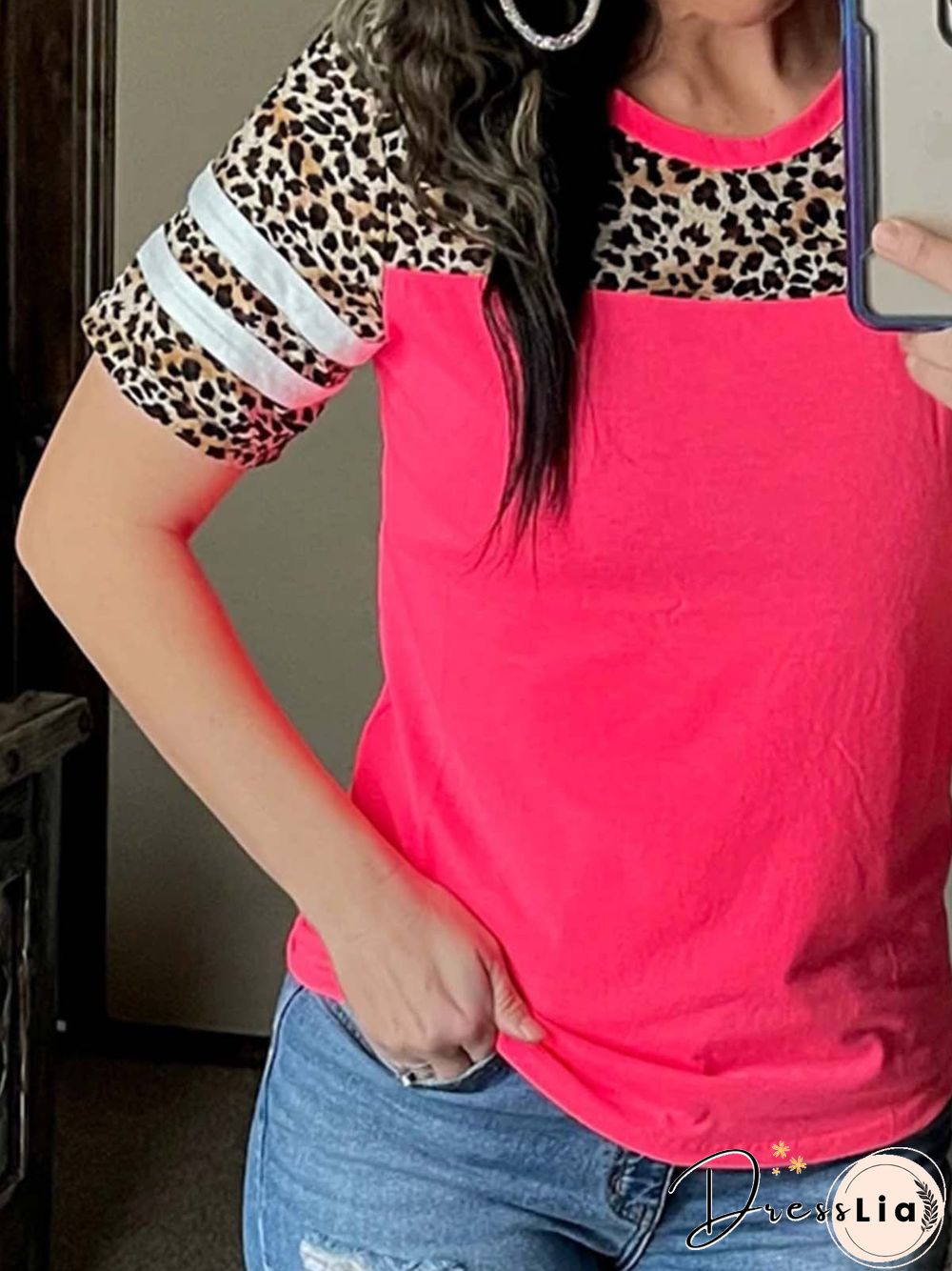 Vintage Crew Neck Short Sleeve T-shirt