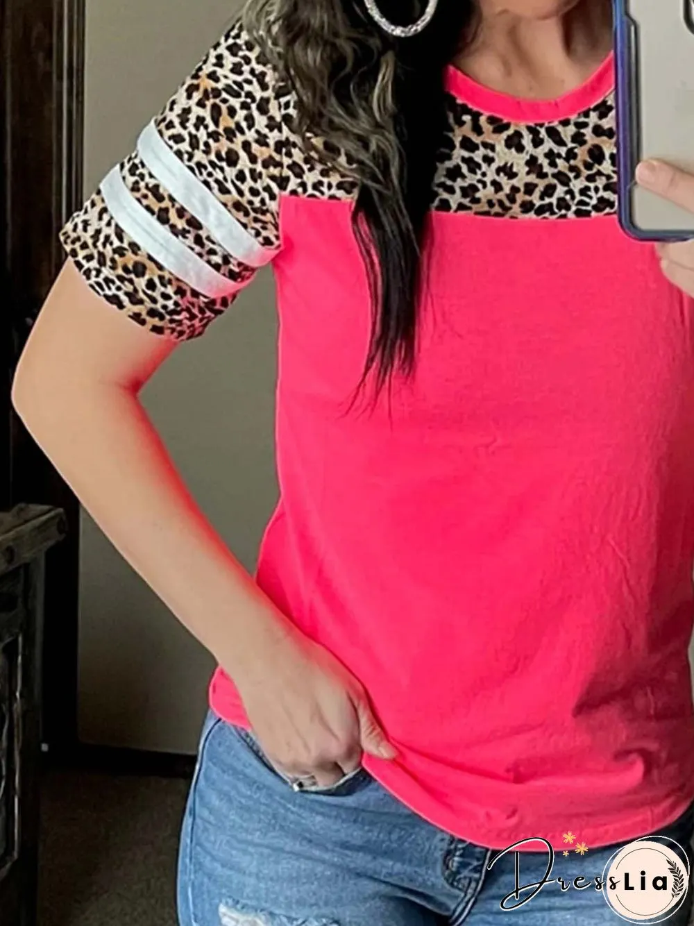 Vintage Crew Neck Short Sleeve T-shirt
