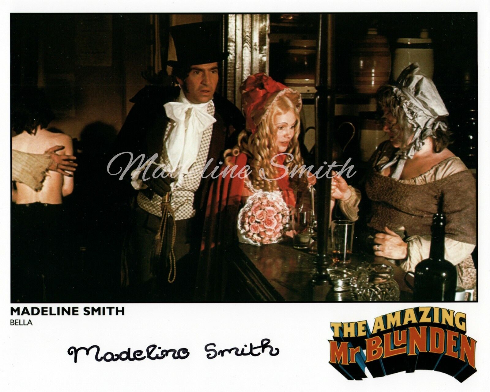 THE AMAZING MR BLUNDEN - Madeline Smith Officially Signed Photo Poster paintinggraph BLUNDEN01