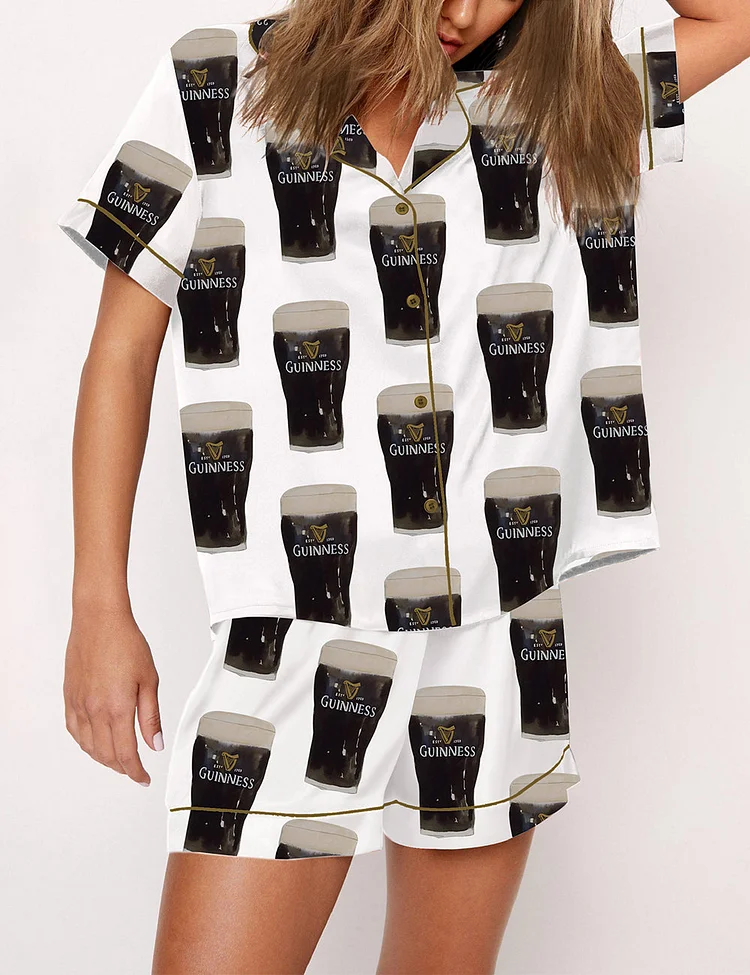 Women's Split The G Guinness Drinking Lover Pajama Set
