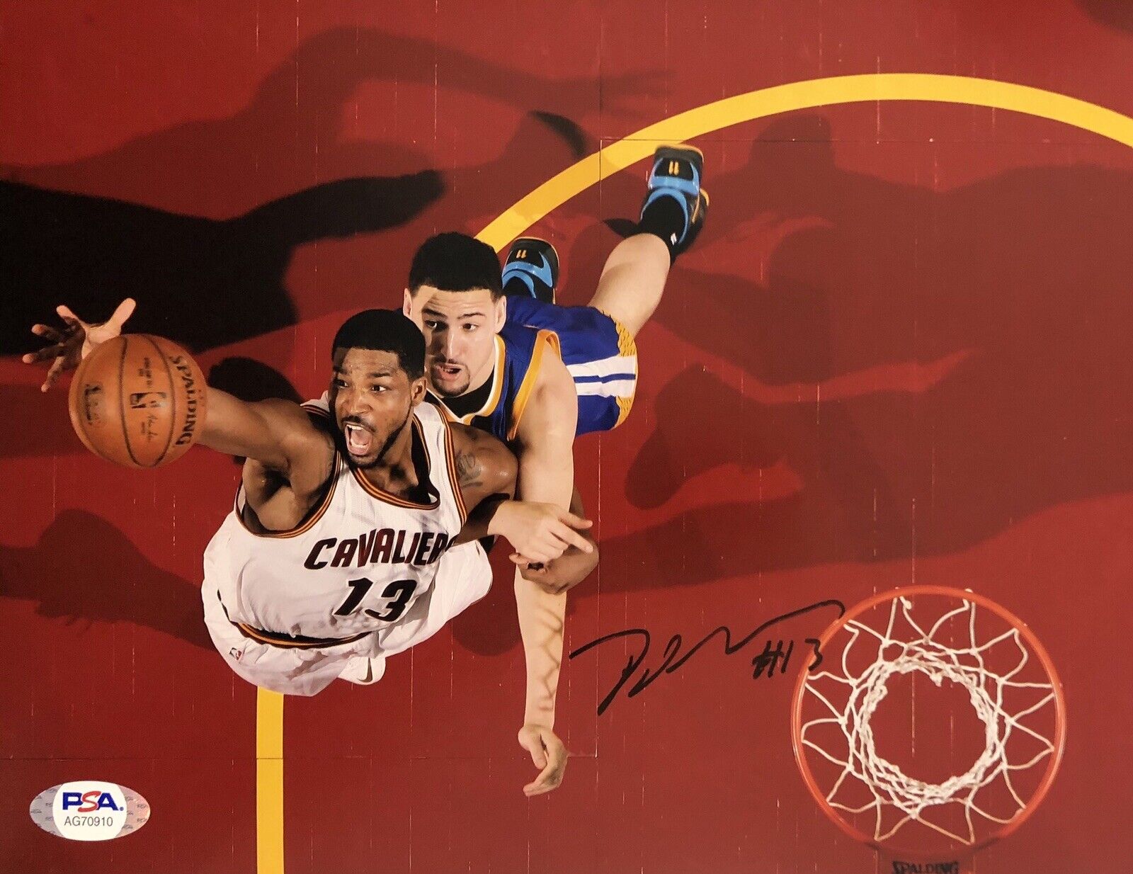 Tristan Thompson Signed Autographed Cleveland Cavaliers 8x10 Photo Poster painting Psa/Dna