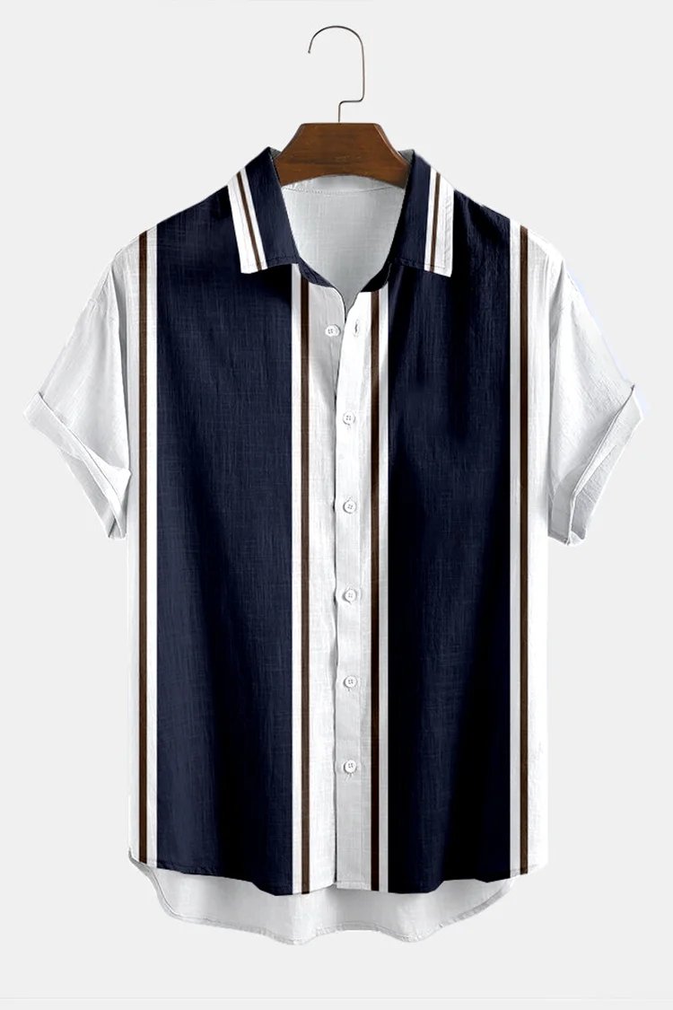 Stylish Simplicity Print Short Sleeve Shirt