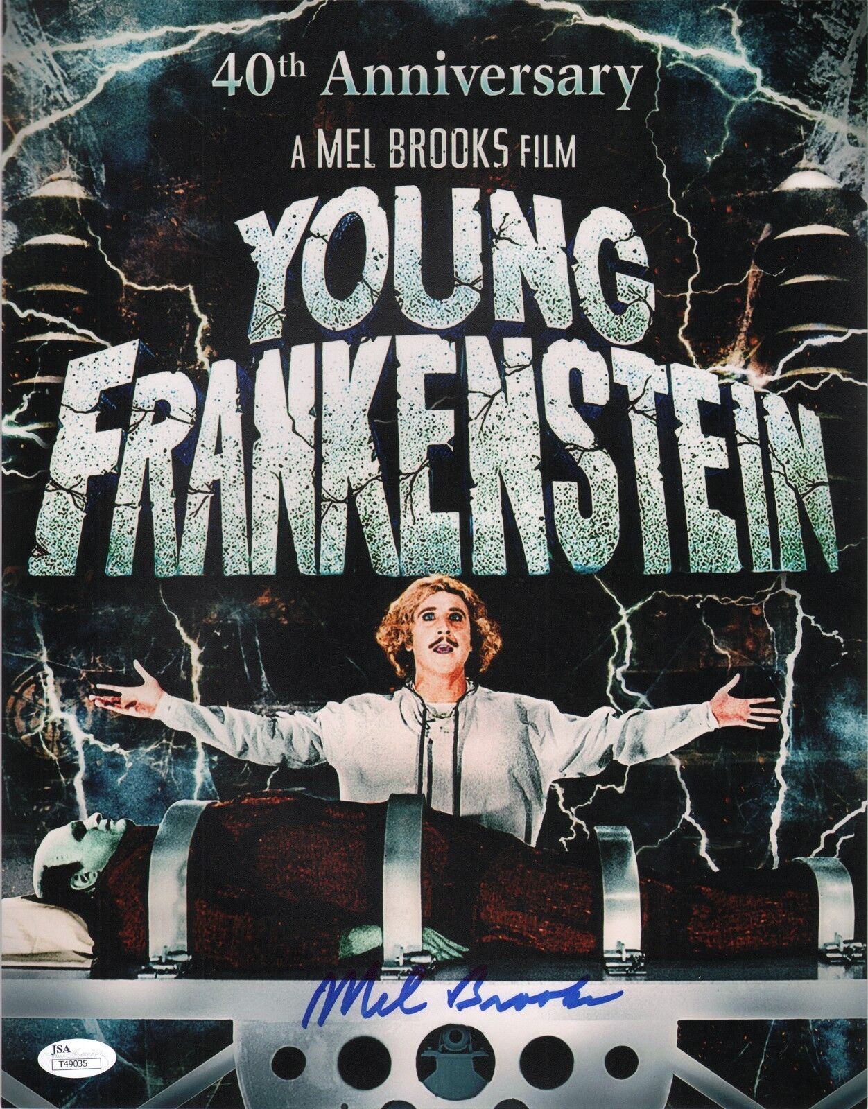 MEL BROOKS Authentic Hand-Signed 40th YOUNG FRANKENSTEIN