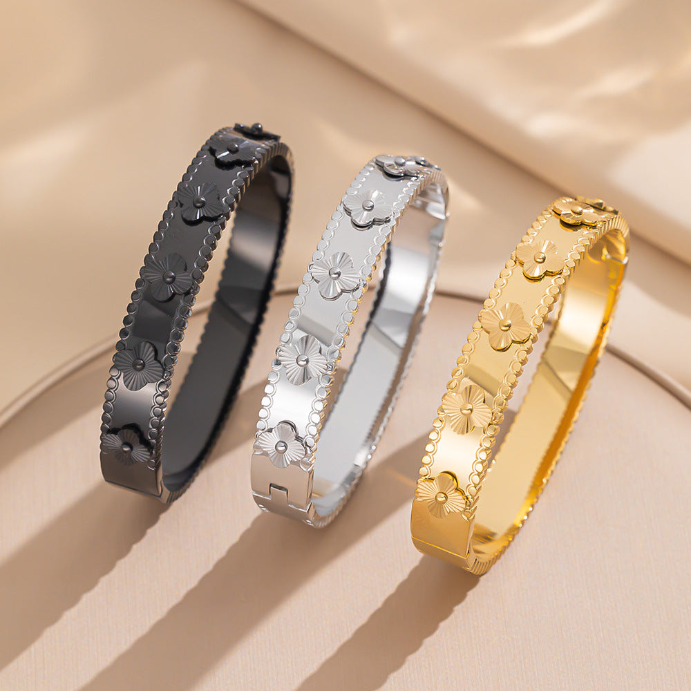 Ellipse Stainless Steel Electroplating Bangles