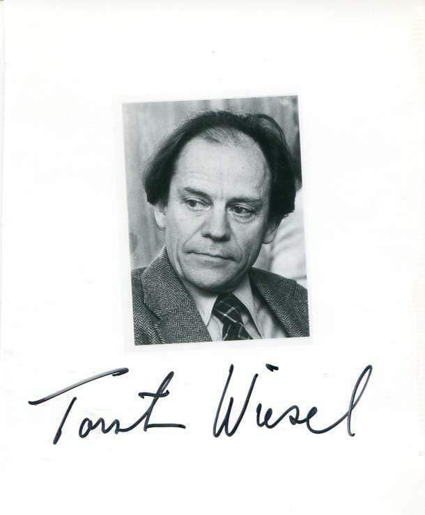 NEUROPHYSIOLOGIST Torsten Wiesel NOBEL PRIZE autograph, signed Photo Poster painting