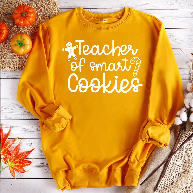 Annaletters-Teachers of smart cookies christmas sweatshirt-608609-Annaletters