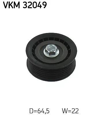 VKM 32049 SKF deflection/guide roller, V-rib belt for Fiat, Ford,holden, Opel, Parts