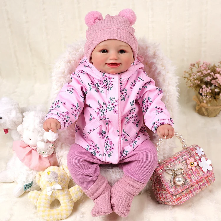 Babeside 20" Realistic Reborn Baby Doll Awake Infant Adorable Baby Girl Marcy
