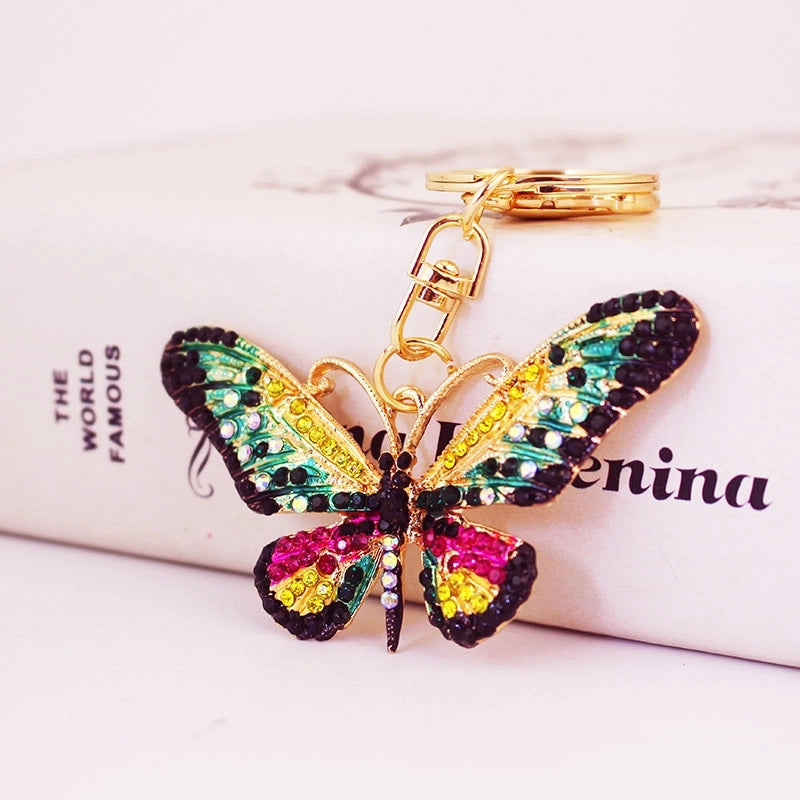 Pastoral Butterfly Alloy Women’s Bag Pendant Keychain