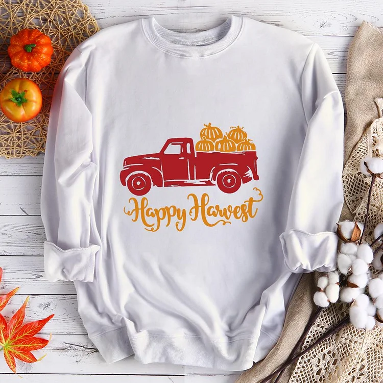 Happy Harvest Day Sweatershirt-08189-Annaletters