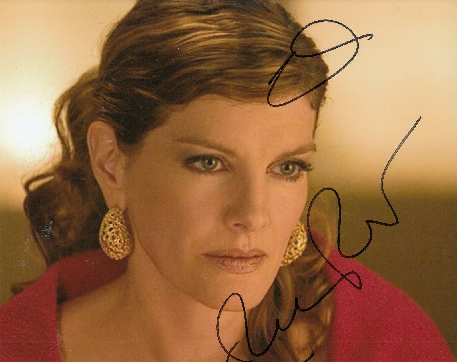 RENE RUSSO signed (GET SHORTY) Movie 8X10 Photo Poster painting *Karen Flores* W/COA