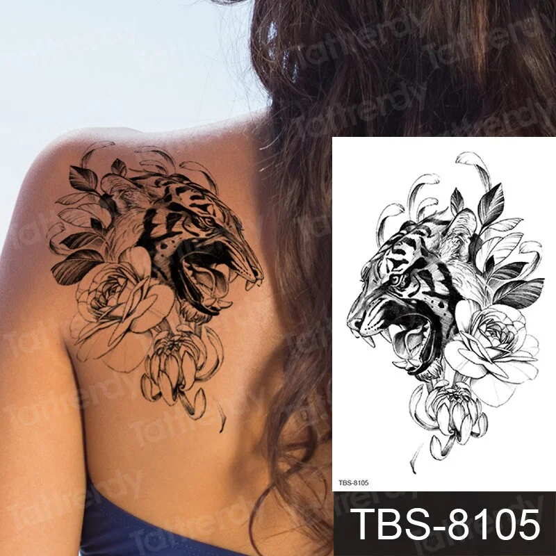temporary tattoo phoenix dragon cats animals sexy tatoo for women girls arm shoulder tattoo sleeve back body art water transfer
