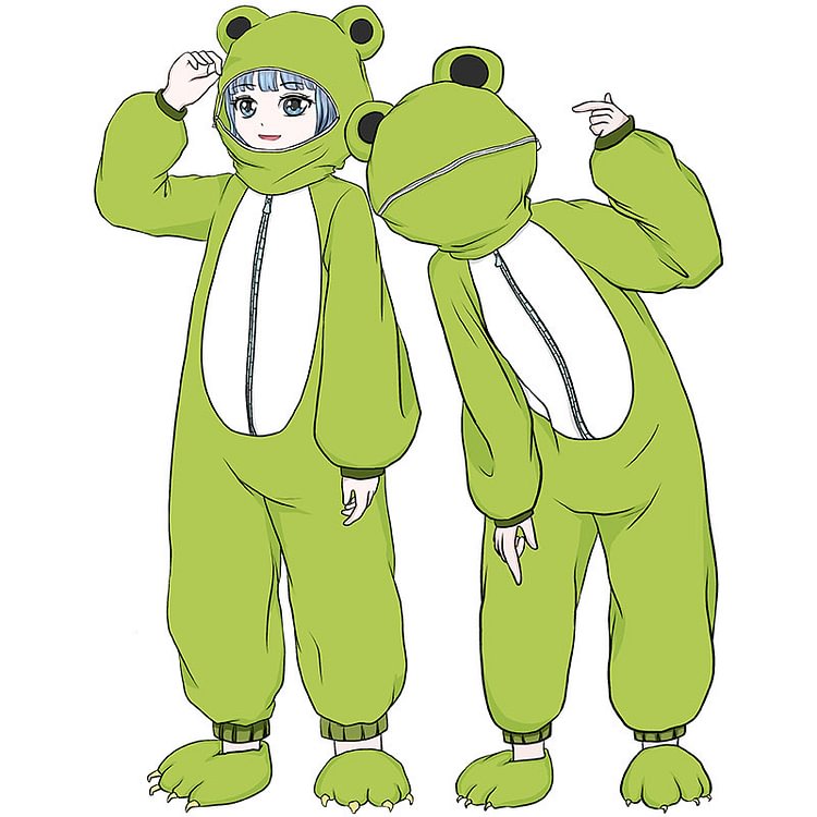 Cute Froggy Comfy Pajamas Sleep Jumpsuit - Modakawa Modakawa