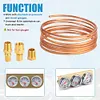 72 Inch Oil Pressure Line Gauge Kit Copper Set of Copper Tube and Threaded Parts