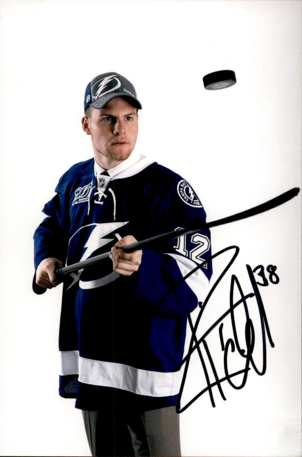 Tanner Richard SIGNED 4x6 Photo Poster painting TAMPA BAY LIGHTNING