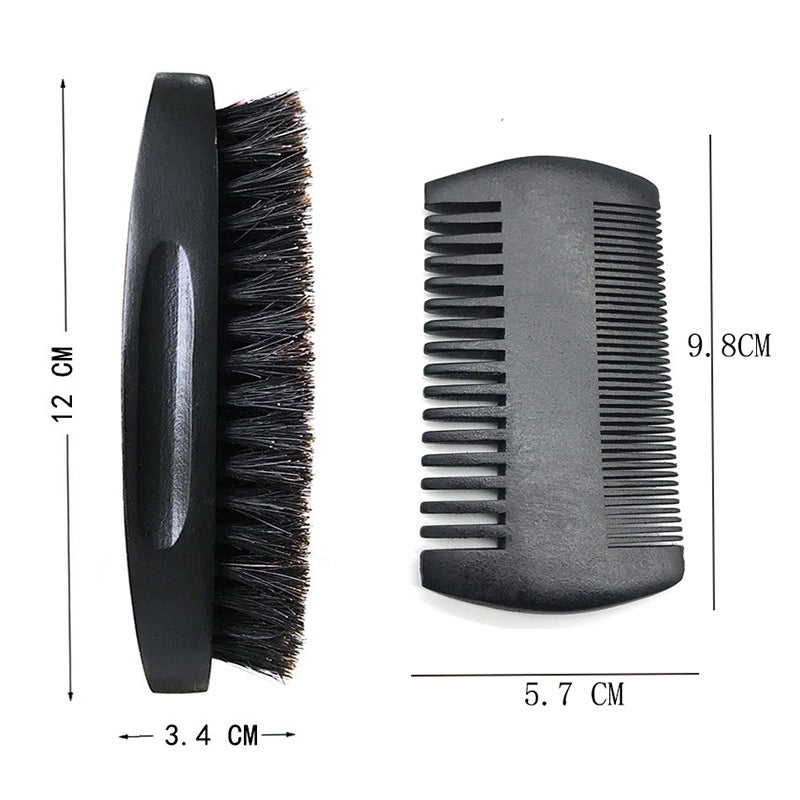Manufacturer In Stock Special Offer Men’s Curved Beard Brush Facial Beard Brush Men’s Care Tools