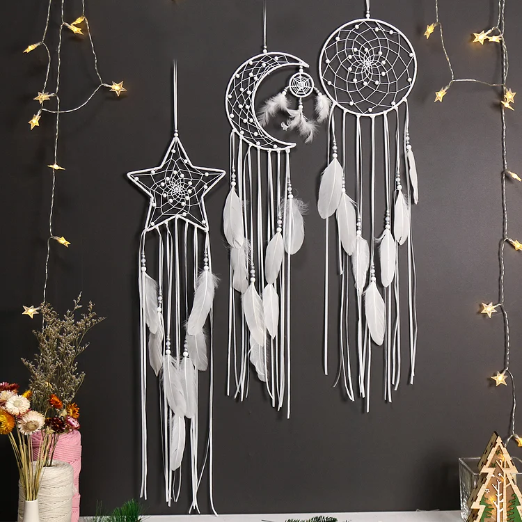 Dream Catcher For Girls Handmade Star Dreamcatchers Moon Gifts Dreamcatchers For Boys Girls | AvasHome