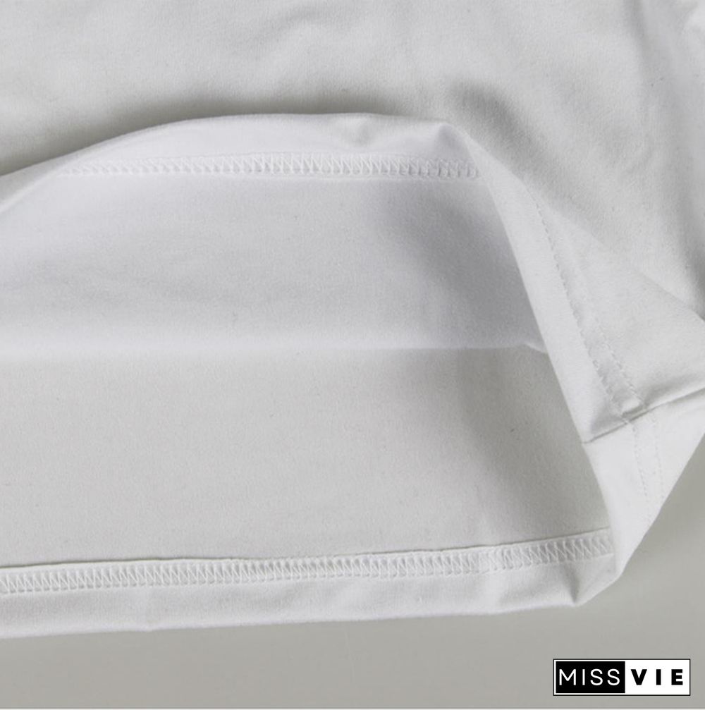 Cute Fox T-shirts For Women Summer Lovely Short Sleeve Casual T-shirts Funny Ladies Round Neck Tops