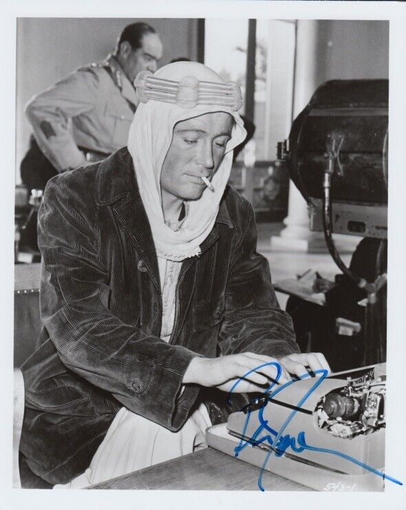 Peter O'Toole (Lawrence of Arabia) in-person signed 8x10 Photo Poster painting