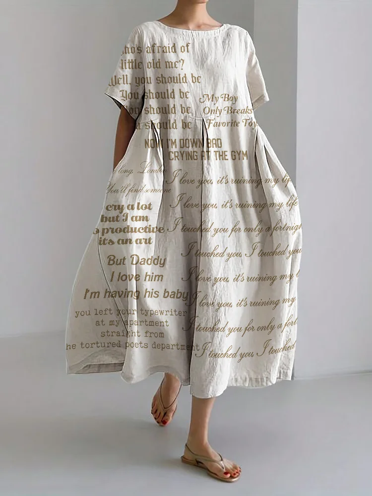 New Album Songs Lyrics Inspired Maxi Dress