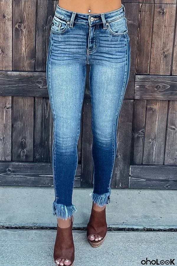 Rocky Fray Hem Skinnies