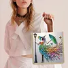 Jupe color&eacute;e pour dame, sac tote DIY &agrave; peinture en diamant pour femmes adultes, kit de peinture en diamants, sac &agrave; main pour le shopping occasionnel, voyage, cadeau &agrave; usage quotidien