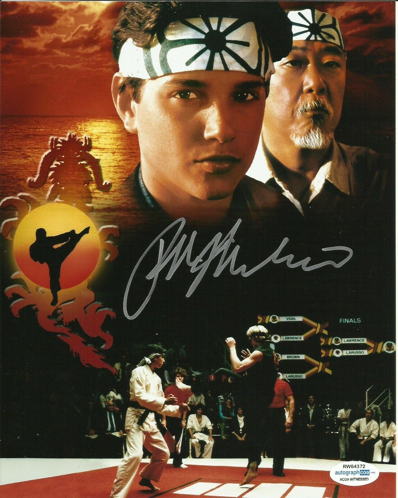 RALPH MACCHIO SIGNED THE KARATE KID Photo Poster painting UACC REG 242 (2) ALSO ACOA CERTIFIED