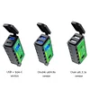 Waterproof 12V SAE to Dual USB Motorcycle Charger Adapter for Phone GPS