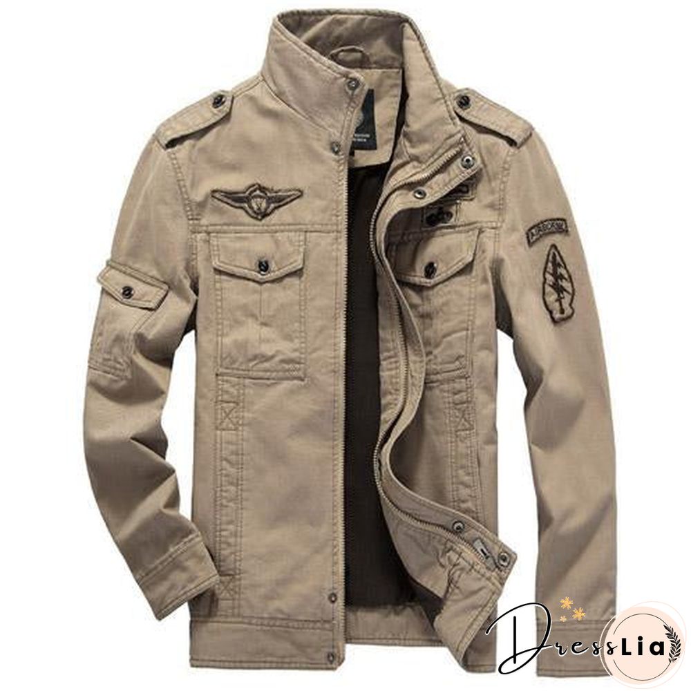Cotton Military Jacket Men coat Soldier MA1 Style Army Jackets Male Brand Mens Bomber Jackets Plus Size M-6XL