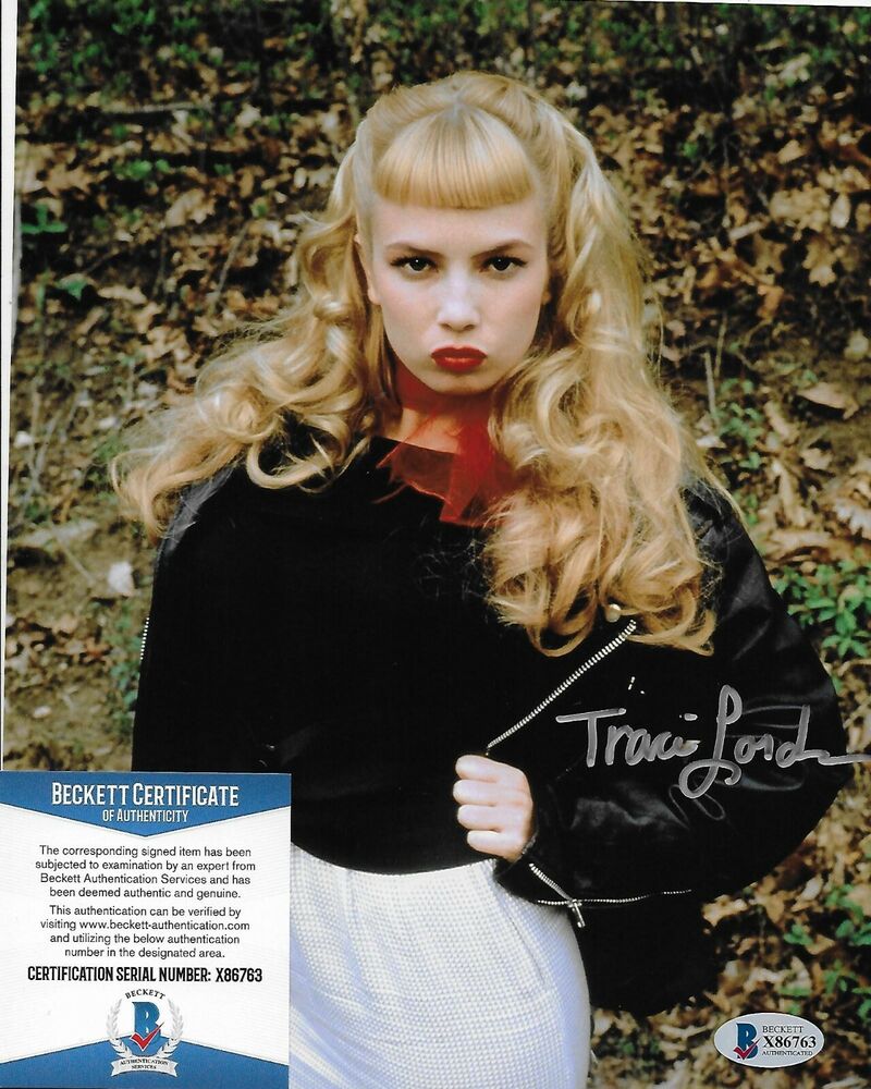 Traci Lords (Cry-Baby) Original Autographed 8X10 Photo Poster painting w/Beckett #4