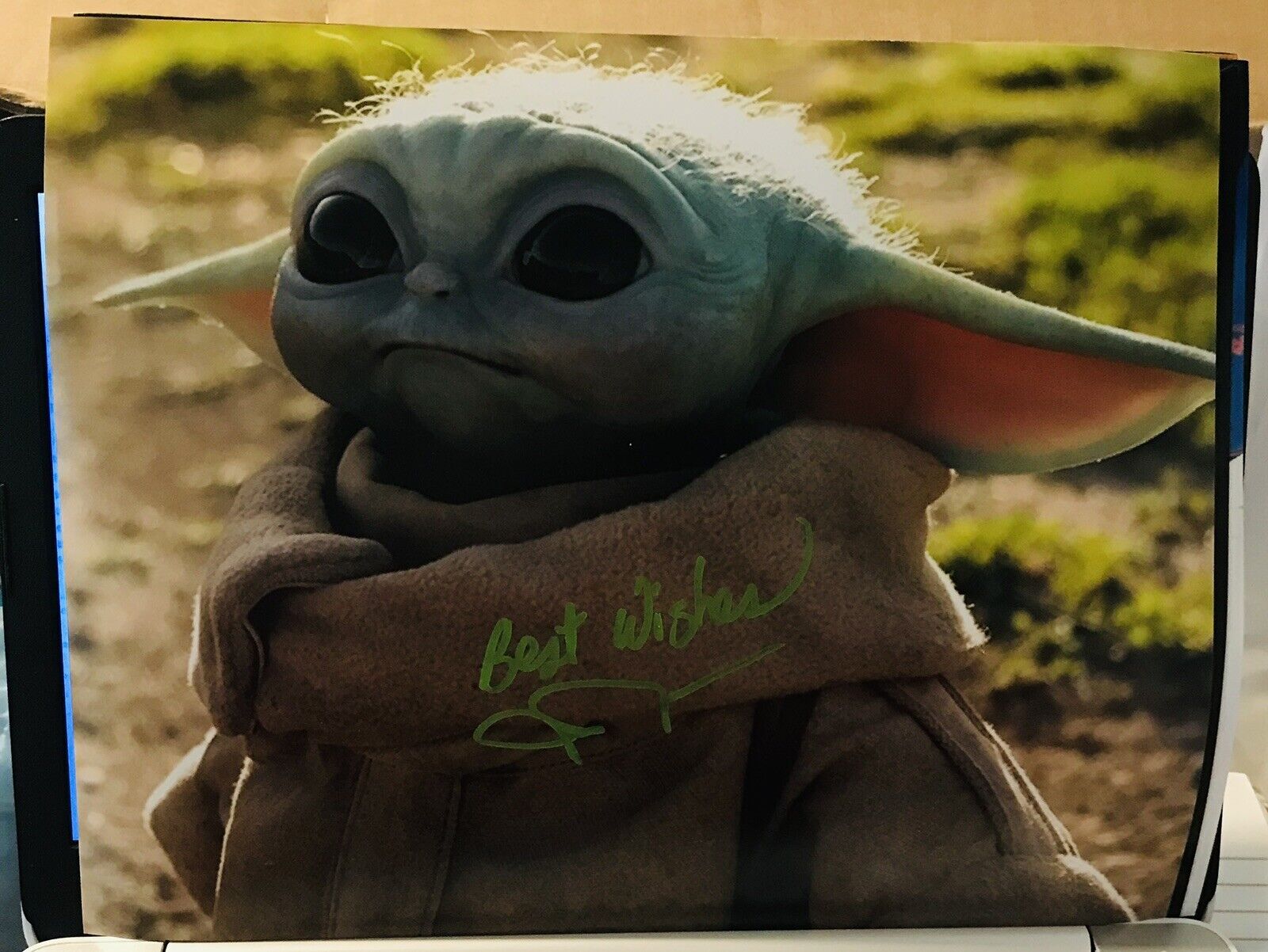 JOHN ROSENGRANT SIGNED 8x10 Photo Poster painting YODA MANDALORIAN STAR WARS BECKETT BAS COA D1