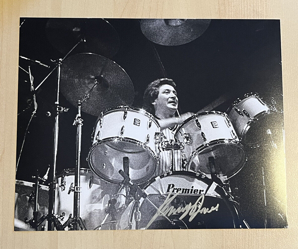 KENNEY JONES HAND SIGNED 8x10 Photo Poster painting AUTOGRAPHED THE WHO BAND DRUMMER COA