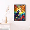 (40*60cm)Stained Glass Wolf - Full Round Drill Diamond Painting
