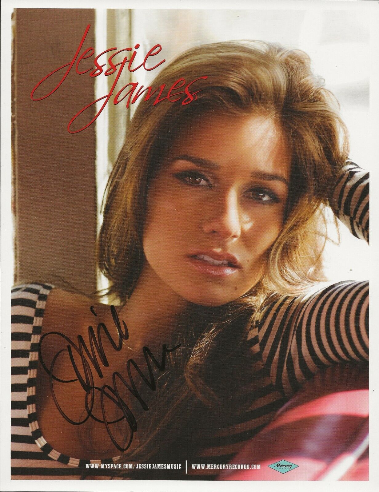 Jessie James Decker country REAL hand SIGNED 8.5x11 Photo Poster painting #1 COA Autographed