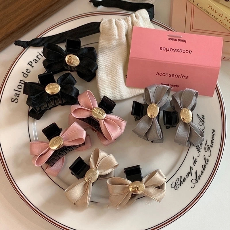 Sweet Bow Knot Cloth Hair Claws 1 Piece