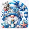 Gnome-Partial 11CT Stamped Cross Stitch Bead Embroidery 36*36cm tapestrymarket