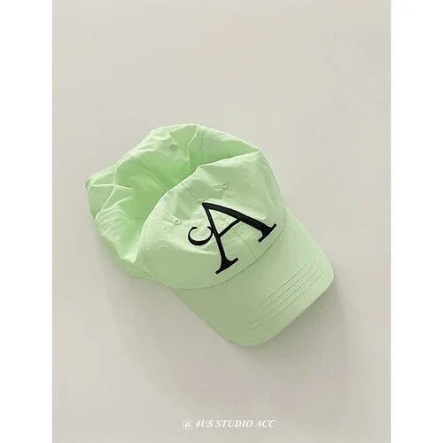 Quick-Dry Baseball Cap Womens Summer Sun-Shade Sun Protection Hat Makes Face Look Smaller All-Matching Embroidered Baseball Cap