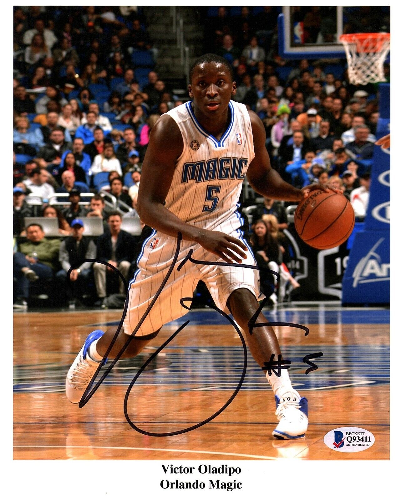 VICTOR OLADIPO Signed 8X10 Photo Poster painting ORLANDO MAGIC