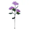 Solar LED Hydrangea Flower Light 10H Lighting Time Ground Plug Flower Light for Garden Pathway Patio Backyard Landscape Decor