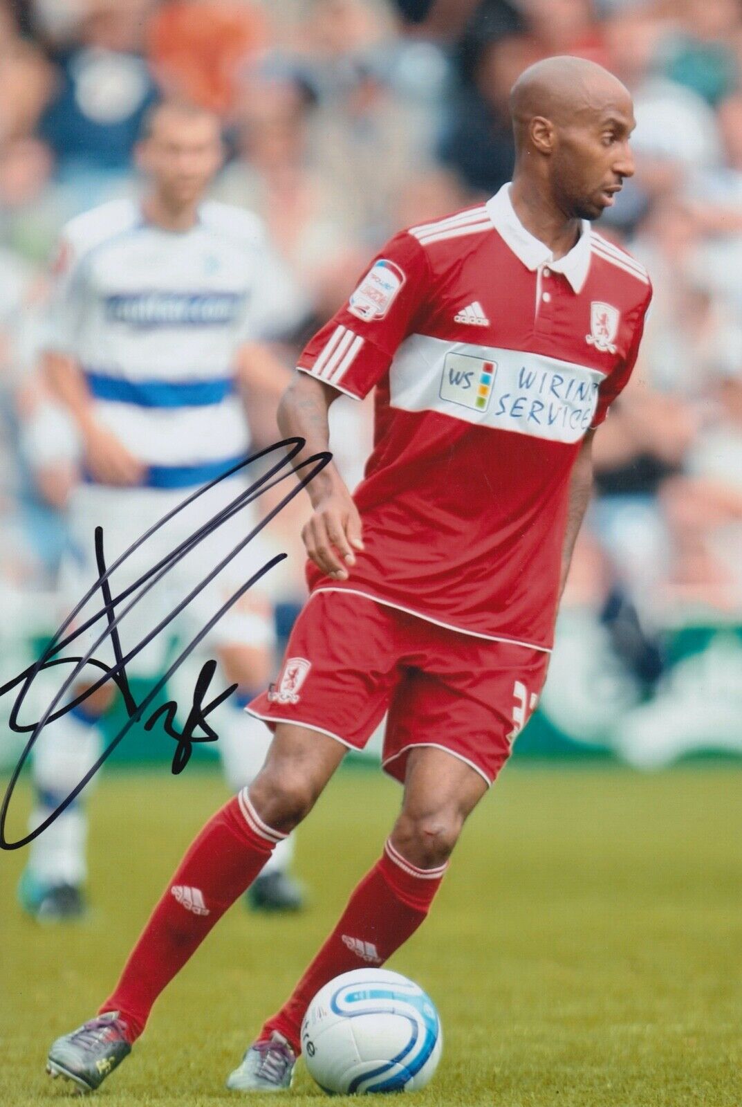 Mickael Tavares Hand Signed 12x8 Photo Poster painting - Middlesbrough - Football Autograph