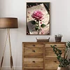 La Rose-Peinture Diamant Ronde Compl&egrave;te-40*50CM