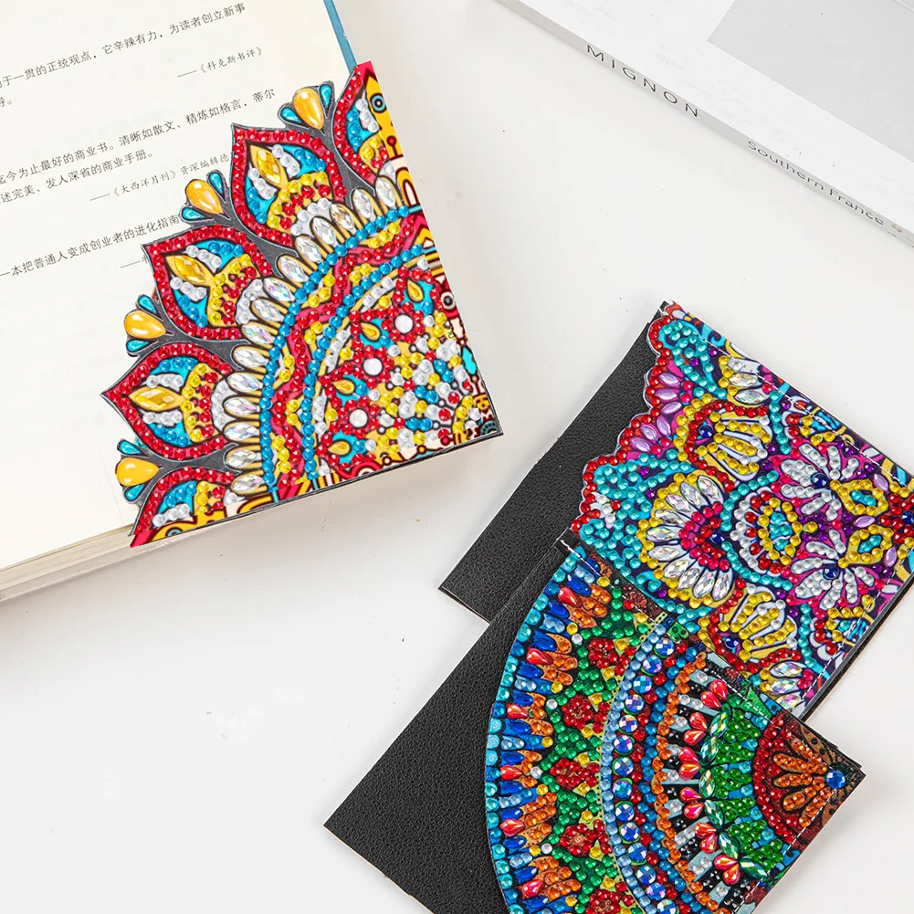 DIY Corner Bookmark Art Craft 5D Dot Drill Book Mark for Presents