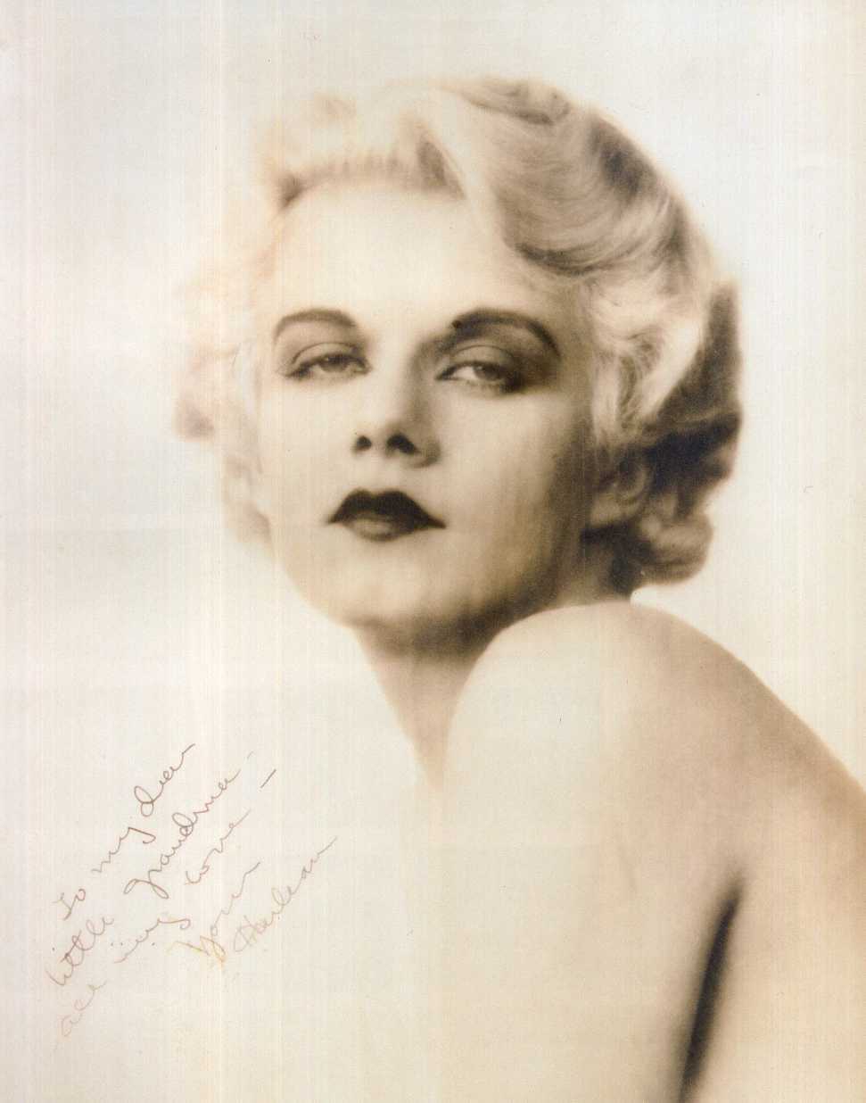 JEAN HARLOW Signed Photo Poster paintinggraph - Film Star Actress - preprint