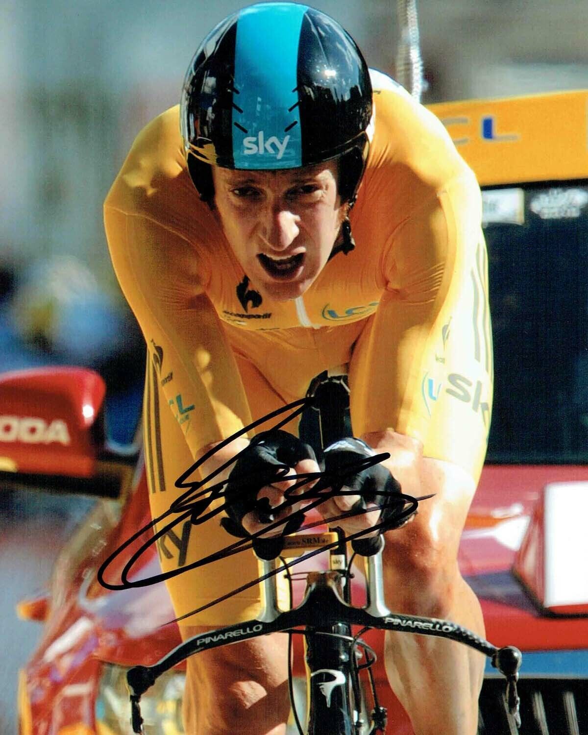 Bradley WIGGINS Signed Autograph 10x8 Photo Poster painting 2 Tour de France Winner AFTAL COA