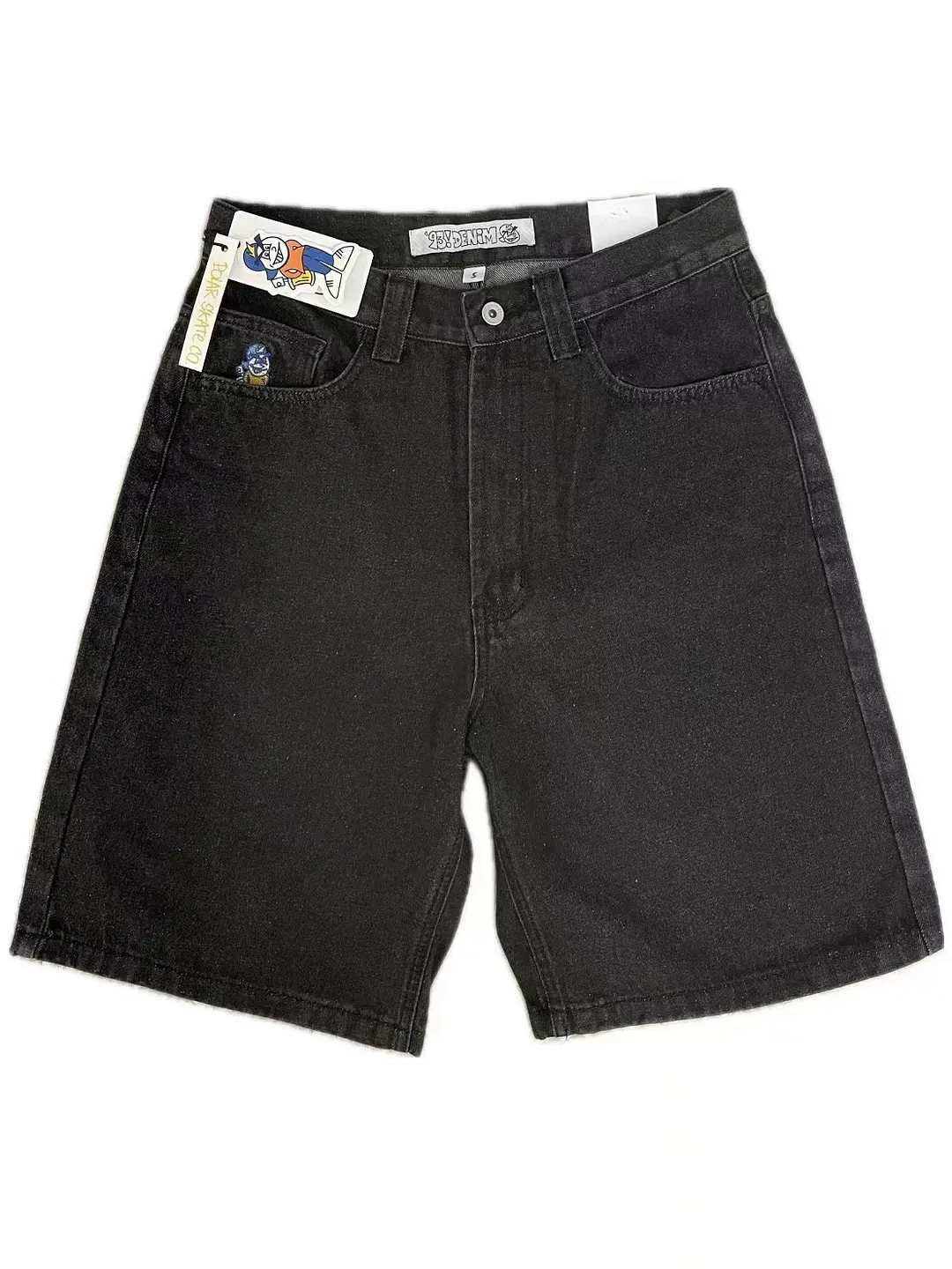 Brownm Pants Men's Loose Wide-Leg Retro Gradient Jeans Men's Tide Card High Street Straight Tube Overs