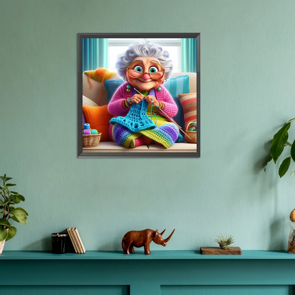 Diamond Painting - Full Round Drill - Grandma(Canvas|30*30cm)